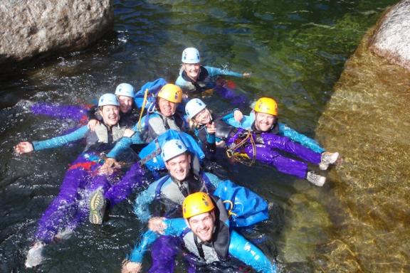 Canyoning - Bramabiau canyon in the Gard
